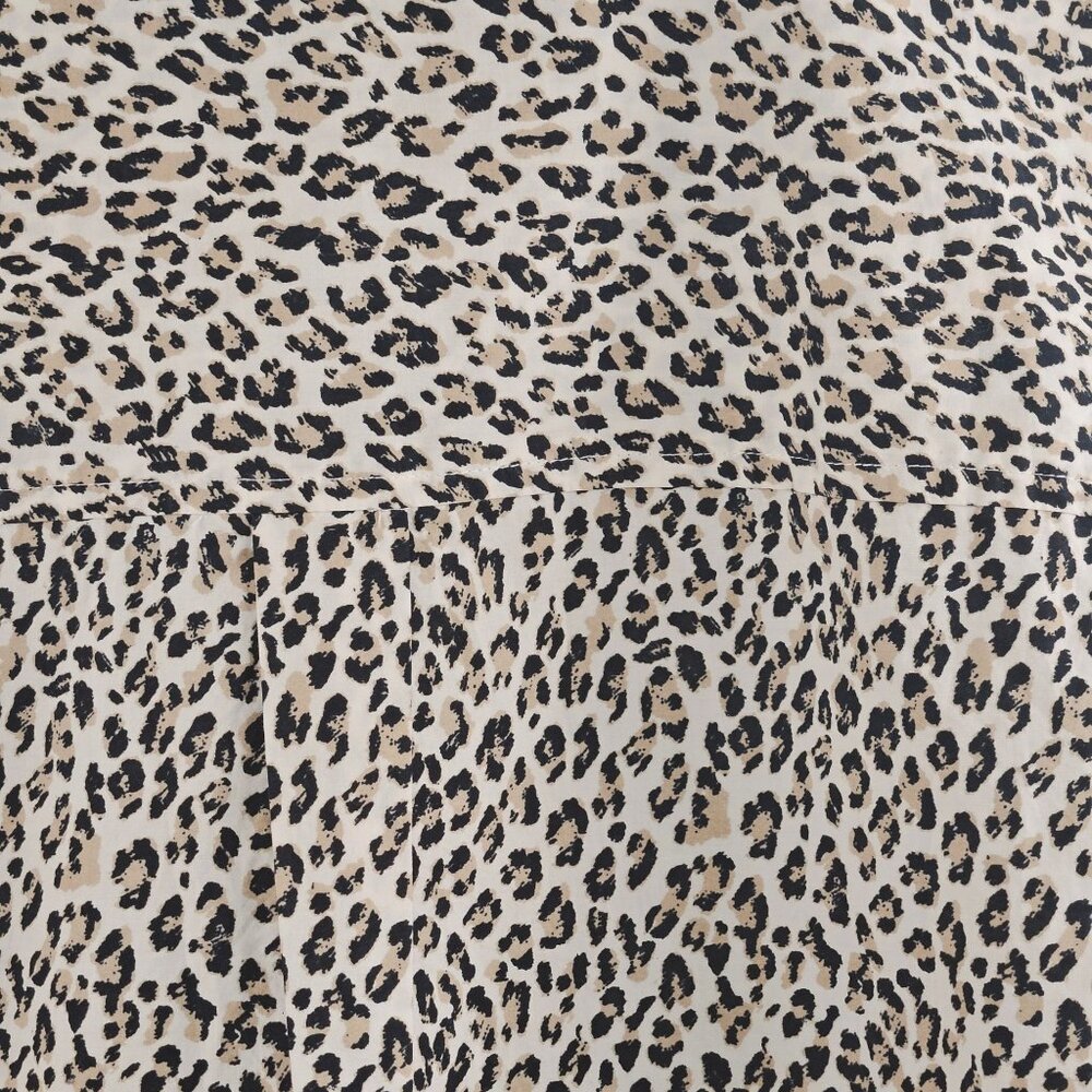 Talbots Plus Petite Leopard Print Button-Down Shirt 3XP 100% Cotton - Picture 7 of 9